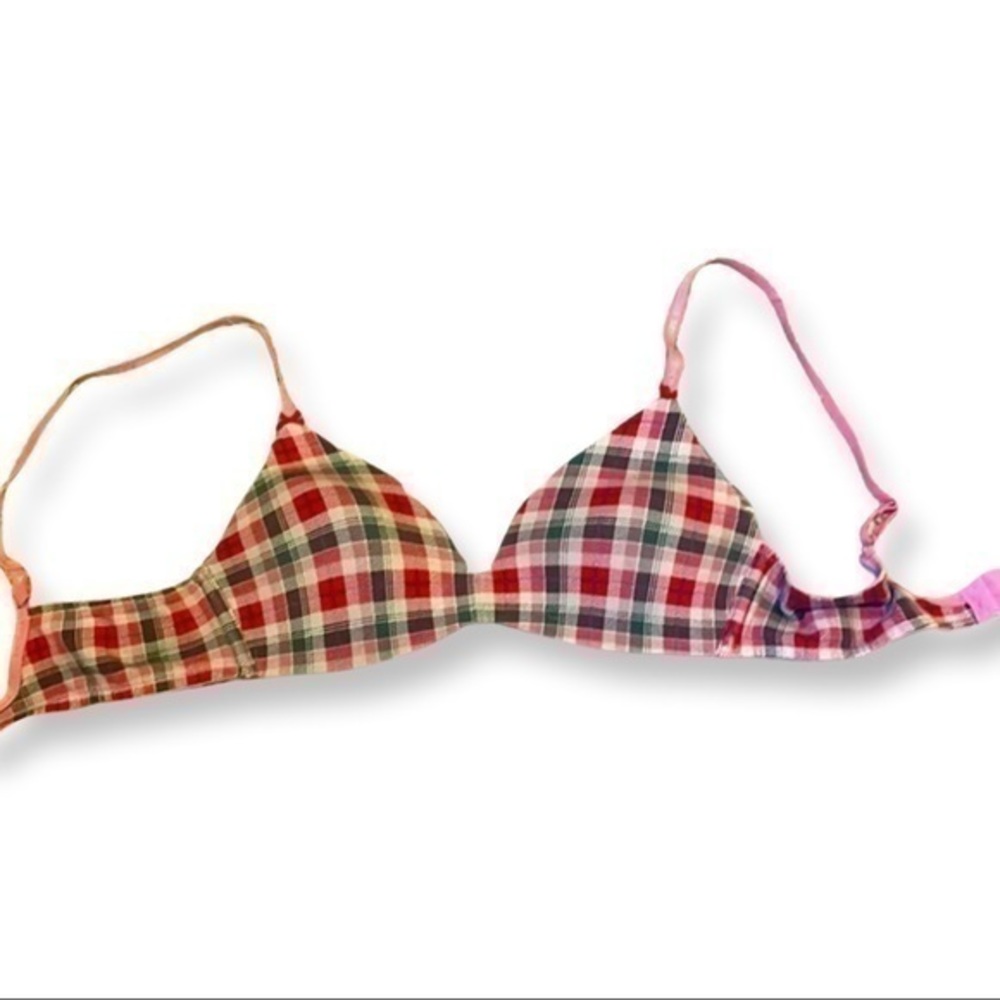 Victoria’s Secret No Wire Plaid Bra